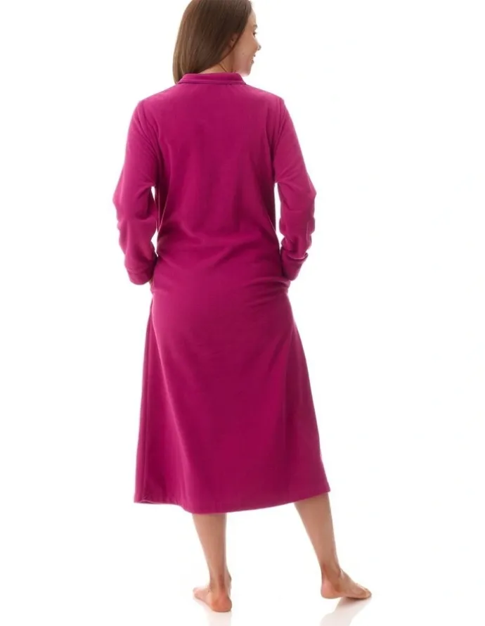 Givoni Mid Button Gown in Red