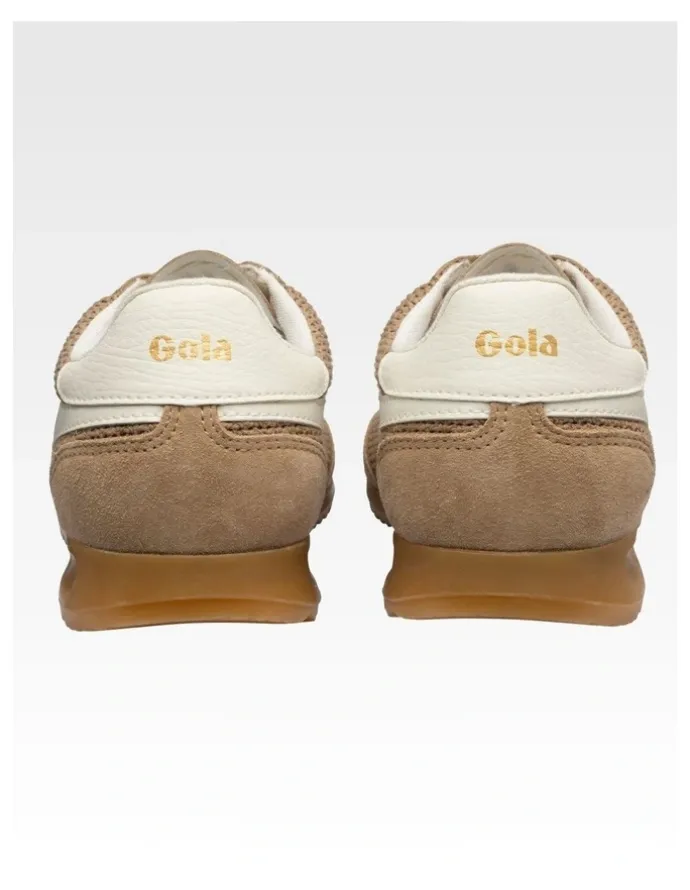 Gola Tornado Zephyr Women's Trainer in Light Caramel and Off White