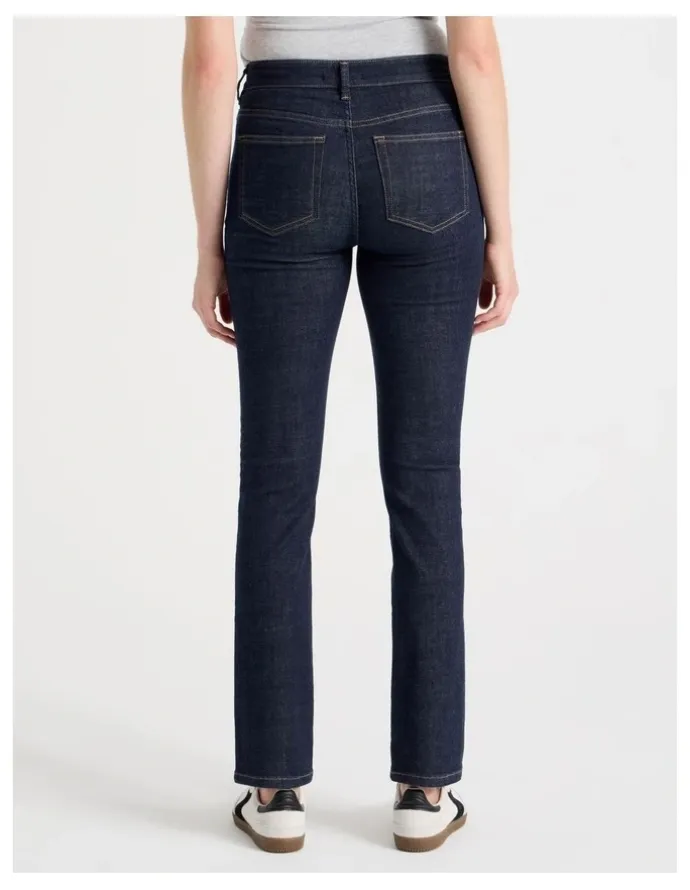 GRAB Slim Mid Rise Jeans in Rinse