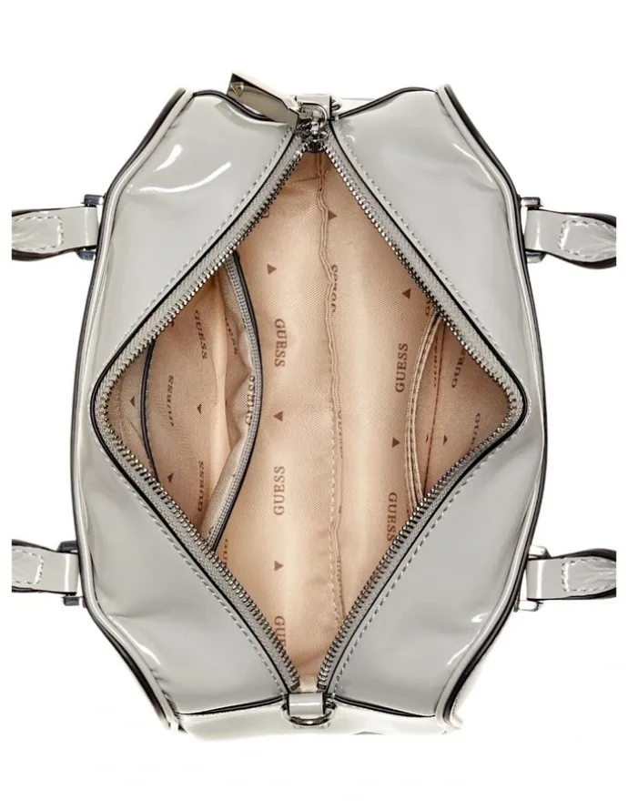 Guess Arnela Mini Satchel Bag in Beige