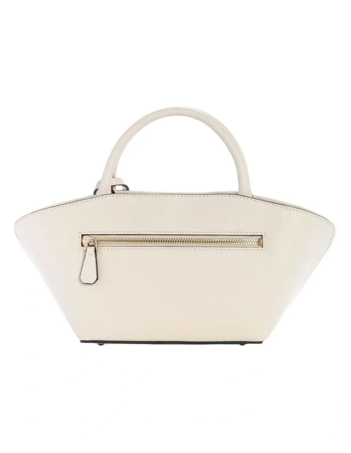 Guess Bolena Mini Satchel Bag in Stone