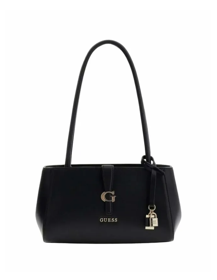 Guess Carrie Girlfriend Shoulder Satchel Bag in Black