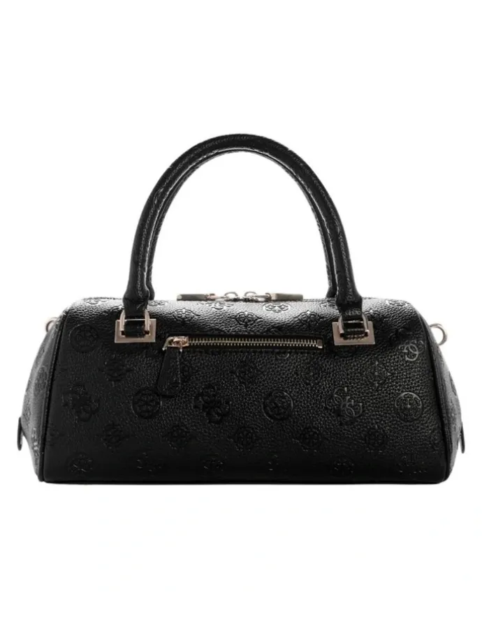 Guess Cresidia II Box Satchel Bag in Black