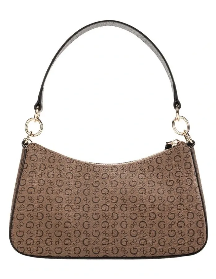Guess Gabbi Mini Top Zip Bag in Cocoa Multi