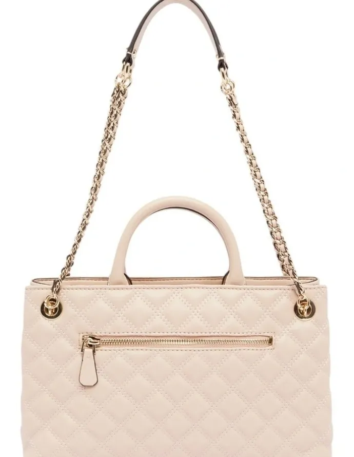 Guess Giully Girlfriend Satchel Bag in Light Beige