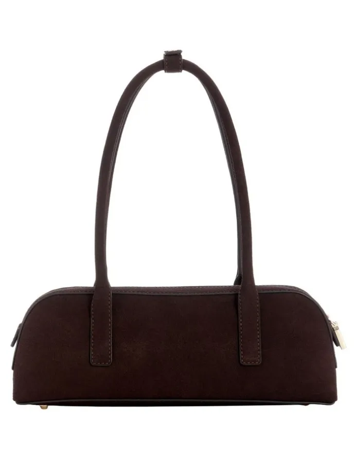 Guess Isobel Sml Satchel Bag IN Espresso