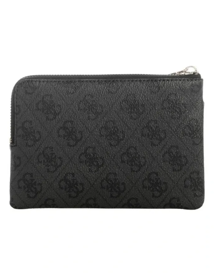 Guess Laurel II Key Ring Pouch in Black Logo