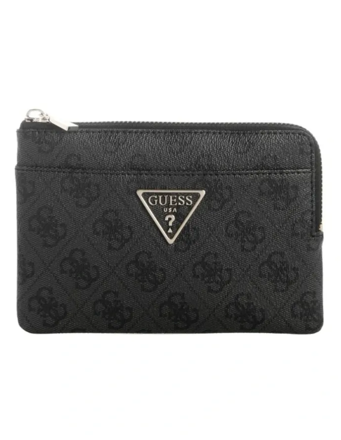 Guess Laurel II Key Ring Pouch in Black Logo