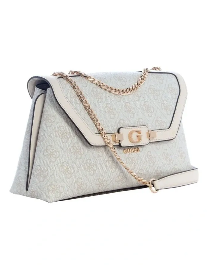 Guess Lindsey Crossbody Bag in Bone Logo