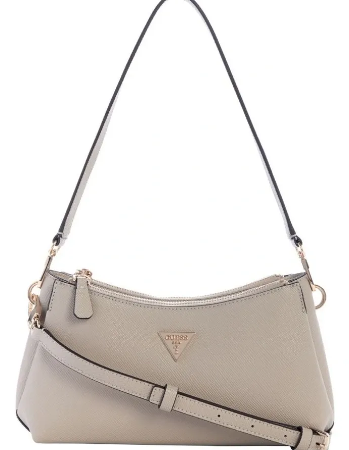 Guess Noelle Ii 3 Comp Shoulder Bag in Taupe