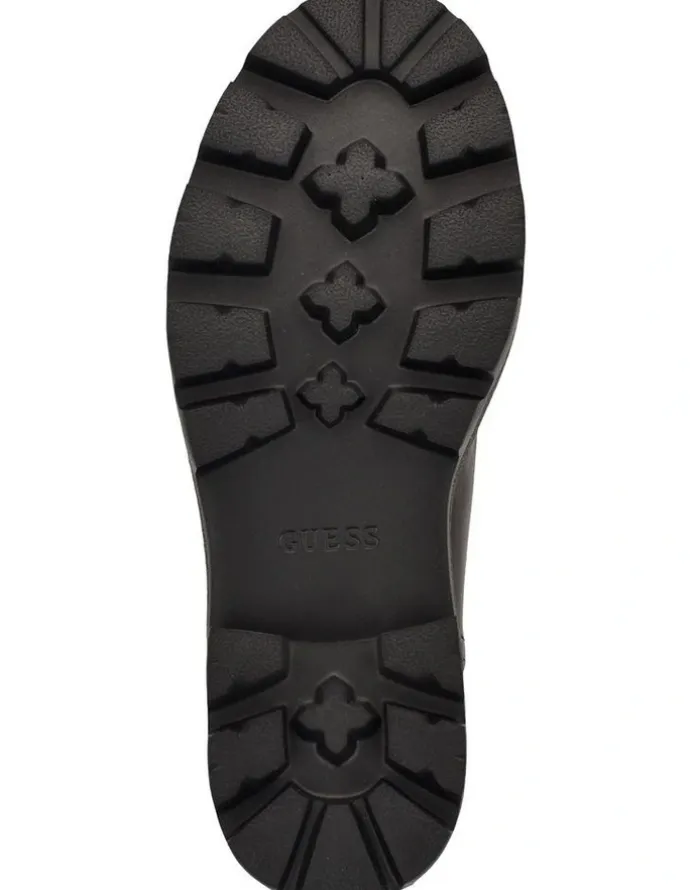 Guess Yannis Logo Boots in Dark Brown