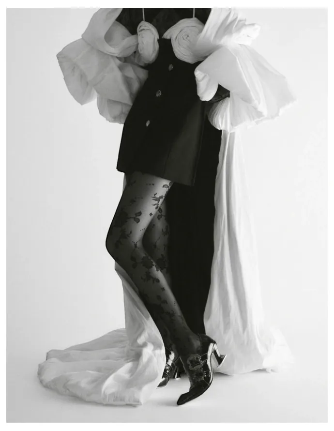 High Heel Jungle Floral Sheer Tights
