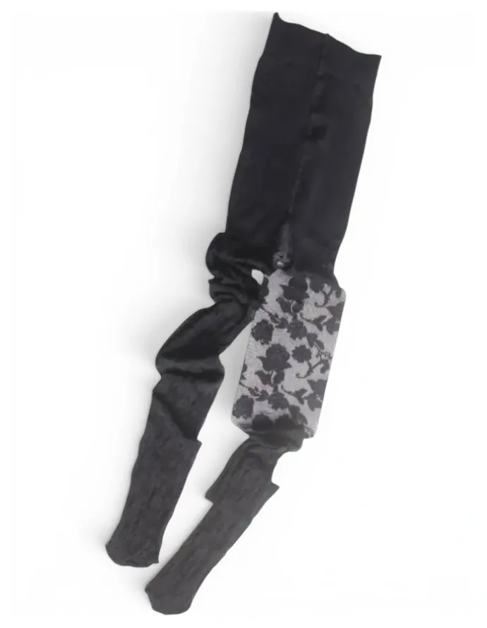 High Heel Jungle Floral Sheer Tights