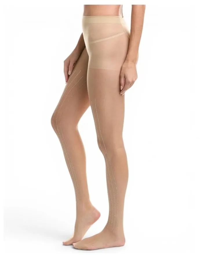 High Heel Jungle Linear Crystal Tights