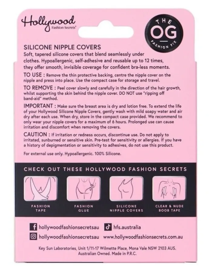 Hollywood Fashion Secrets Silicone Nipple Covers in Natural