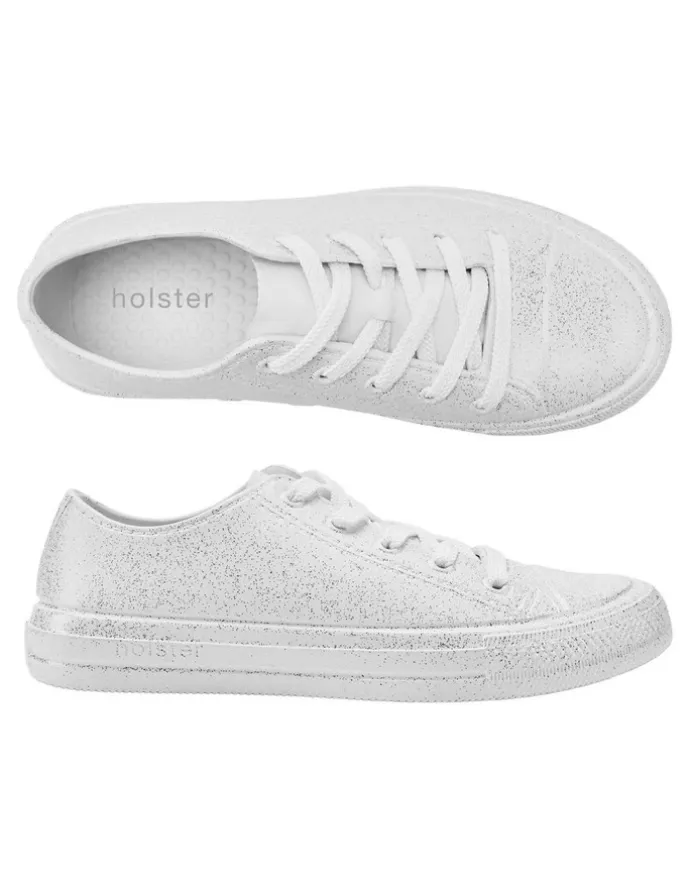 Holster Connie Shoes in White Gliter