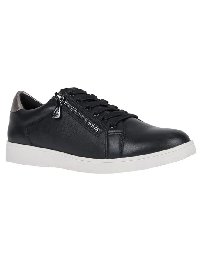 Hush Puppies Mimosa Zip Up Sneaker in Black