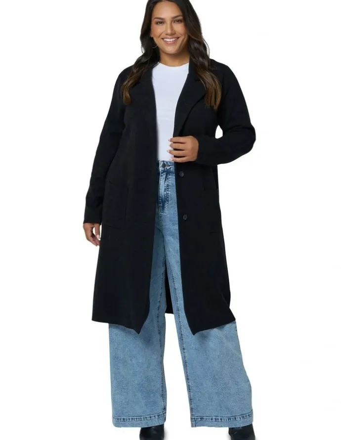 Indigo Tonic Tamara Coatigan in Black