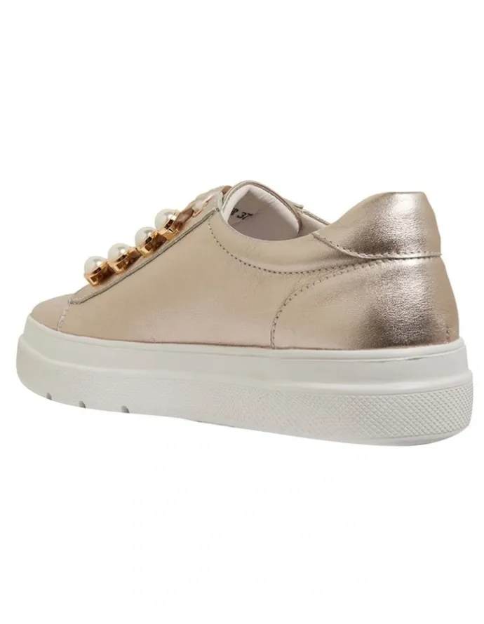 Jane Debster Bant Soft Gold Metallic Sneakers