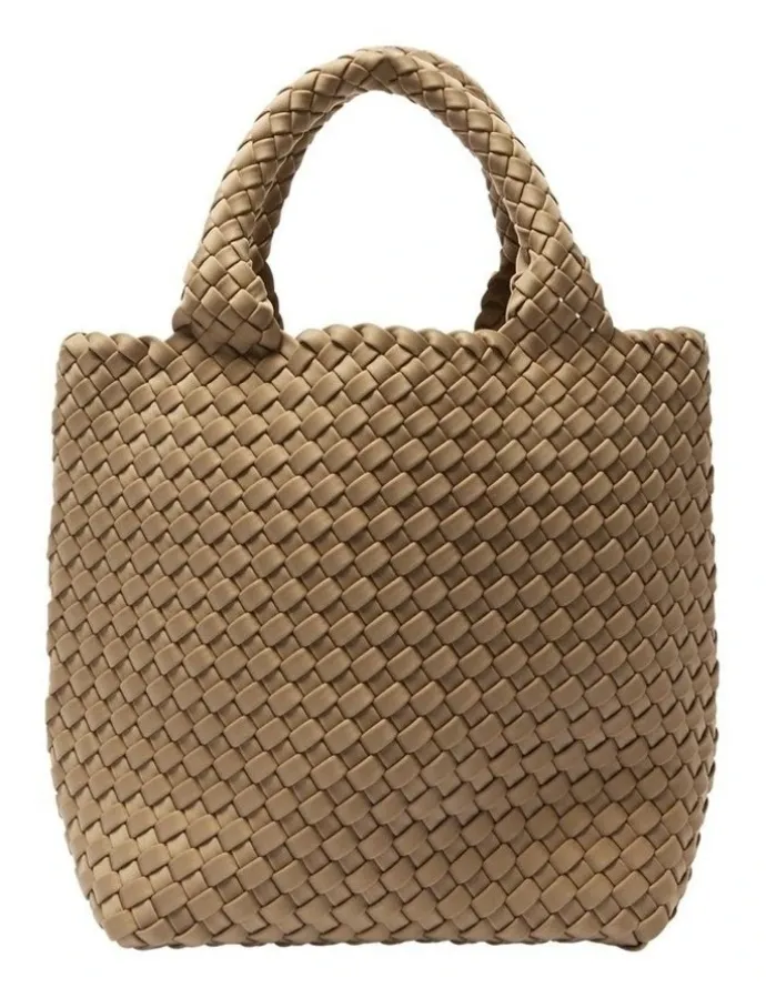 Jane Debster Dixie Tote Bag in Taupe Weave