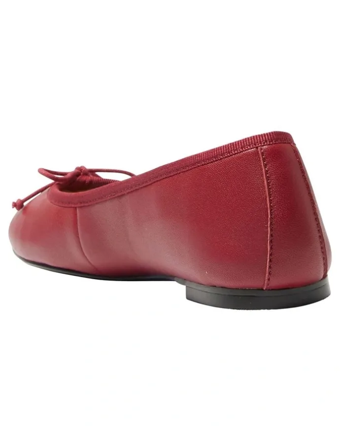 Jane Debster Fonteyn Ballet Flats in Red