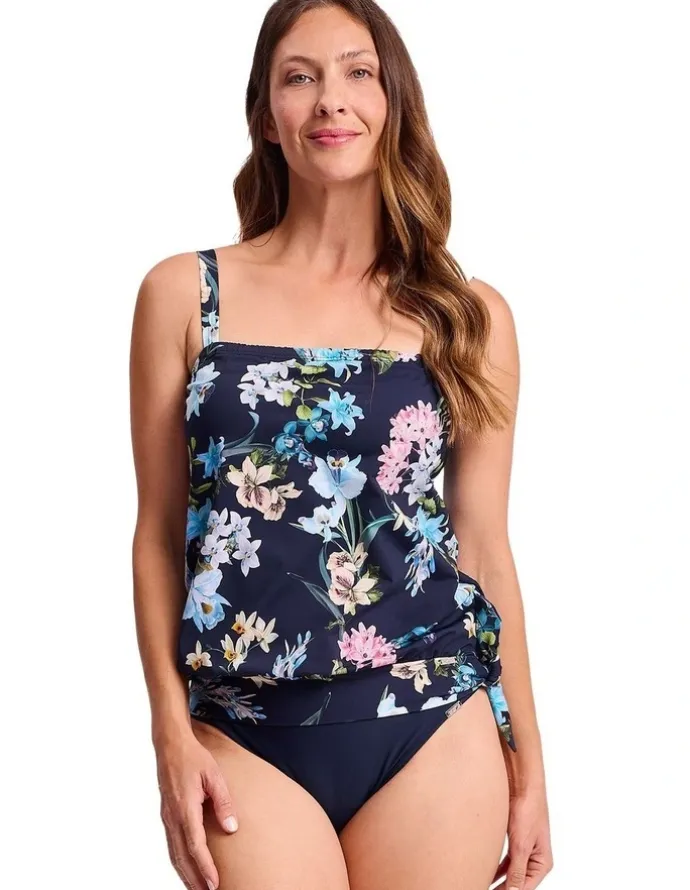 Jantzen Aster Bandeau Blouson Singlet and Multi Floral Print
