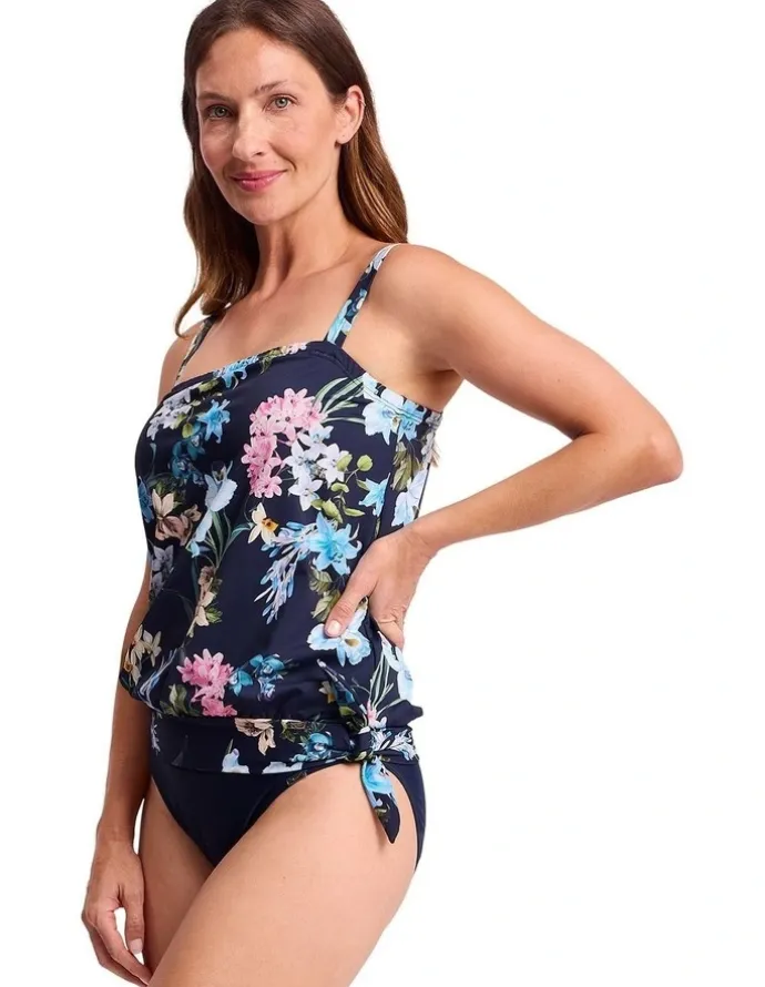 Jantzen Aster Bandeau Blouson Singlet and Multi Floral Print