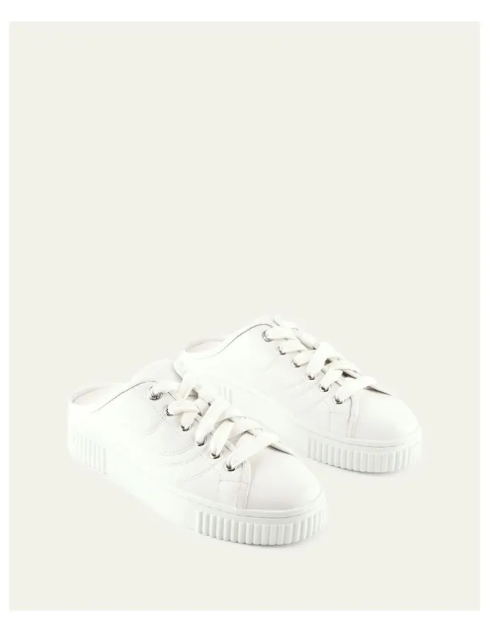 Jo Mercer Capri Leather Sneakers in White