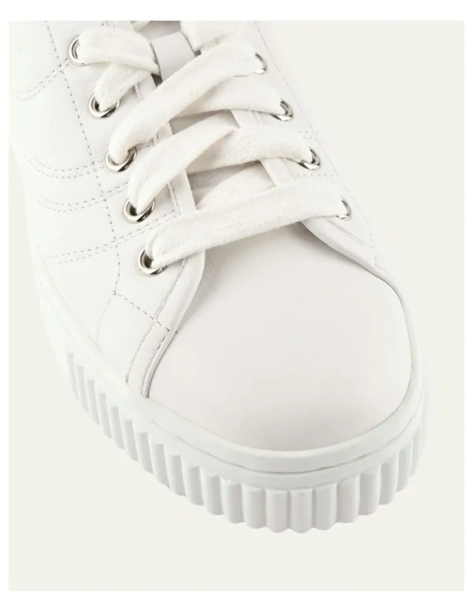 Jo Mercer Capri Leather Sneakers in White