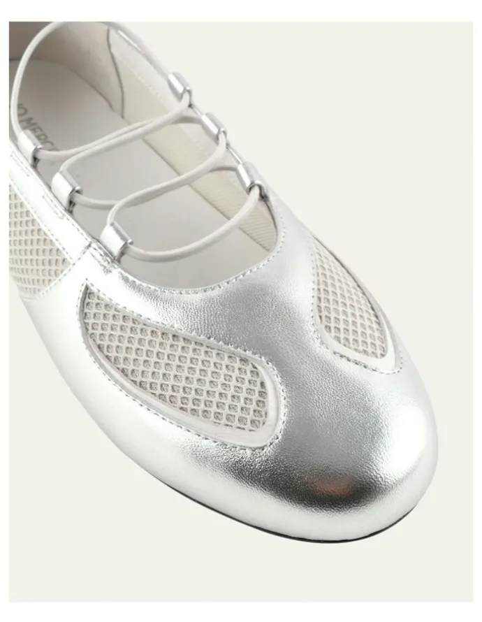 Jo Mercer Umber Sneakers in Silver Multi