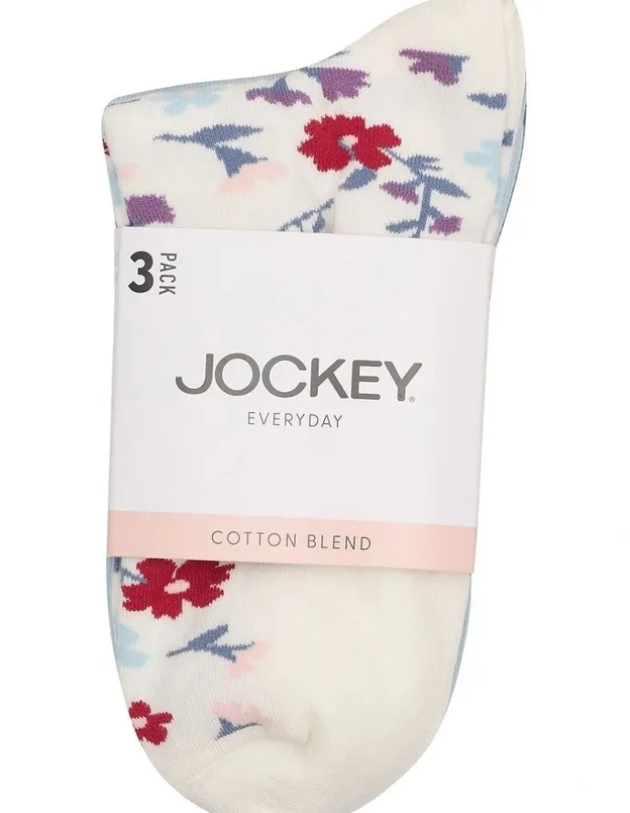 Jockey Pattern Anklet Socks 3 Pack in Multi