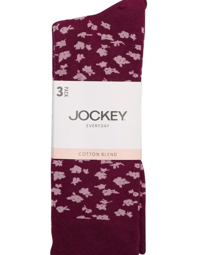 Jockey Pattern Crew Socks 3 Pack in Multi