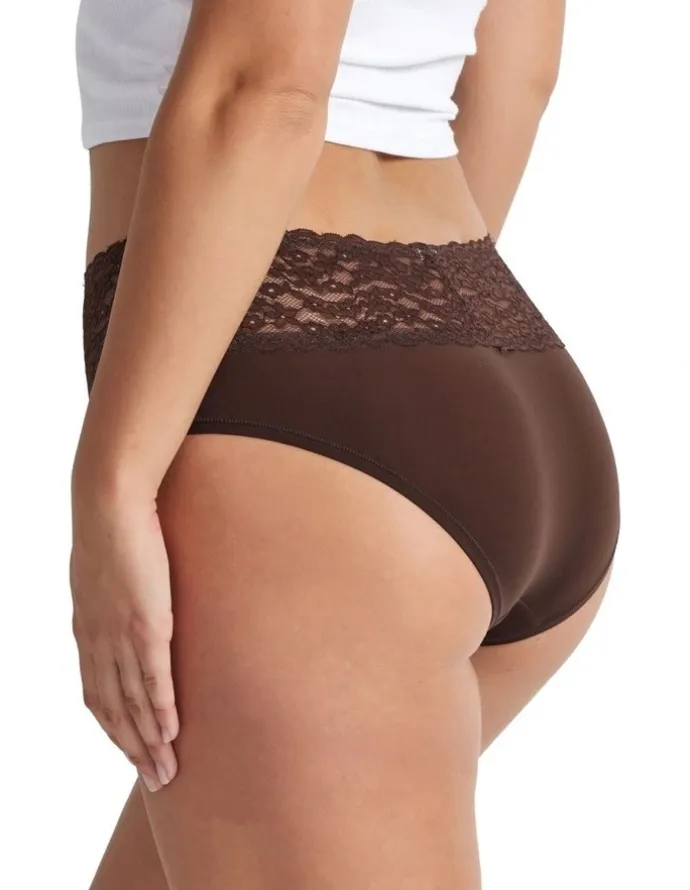 Kayser Glowlights Hi Rise Brief in Brown