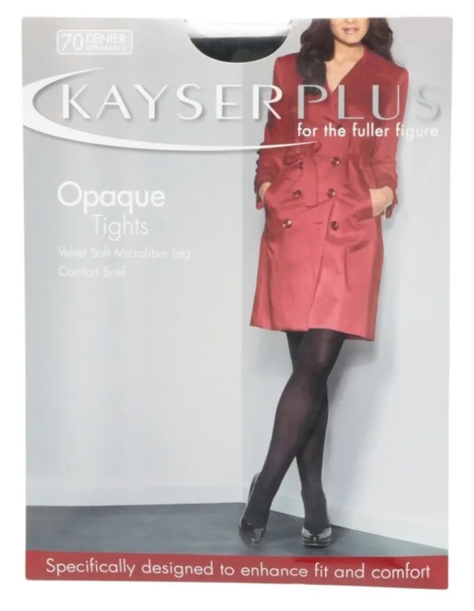 Kayser Plus Size Opaque Tights Black