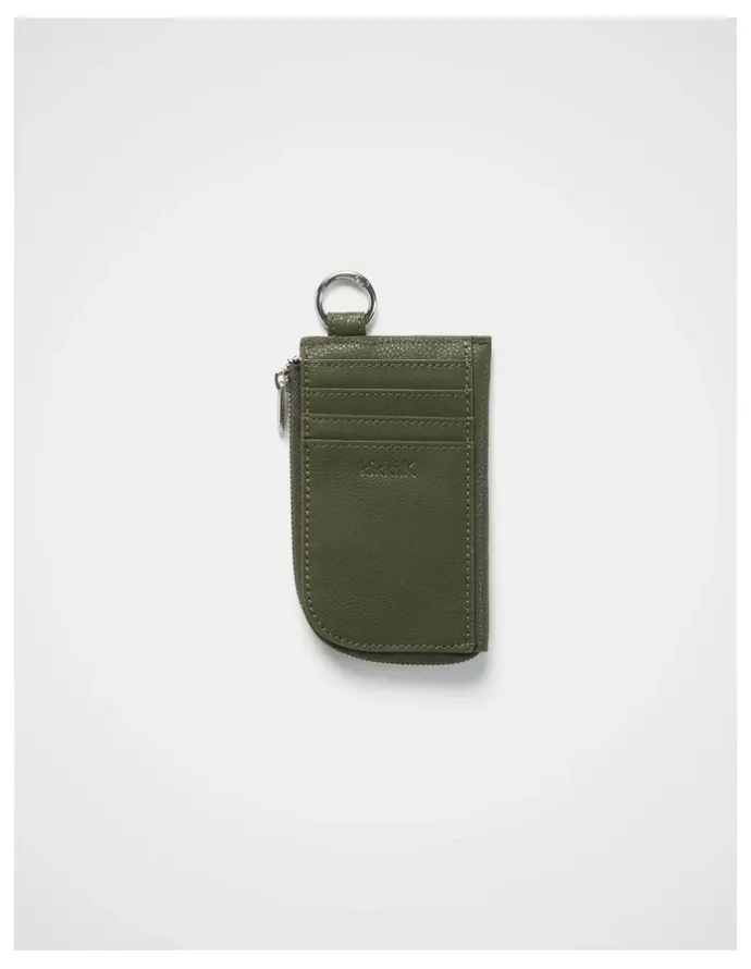 kikki.K Zip Card Wallet in Sugar Olive
