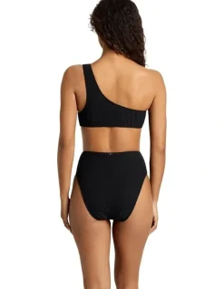Lauren Ralph Lauren Zebra Jacquard High Waist Bikini Bottom