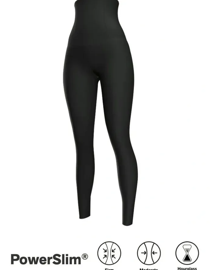 Leonisa Extra-High Waist Sculpting Firm Compression Leggings in Dark Blue