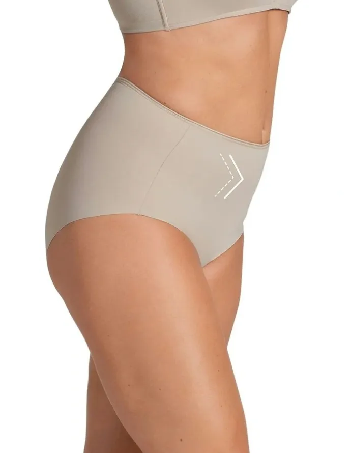 Leonisa Perfect Fit Seamless High Waist Shaping Brief in Beige