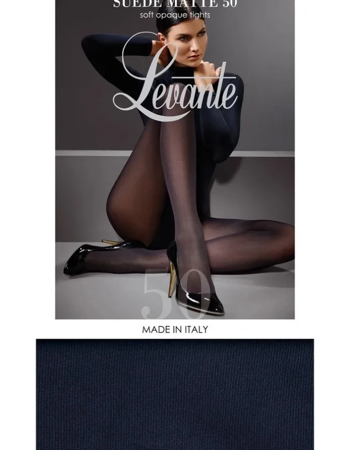 Levante 50D Suede Matte Tight in Navy