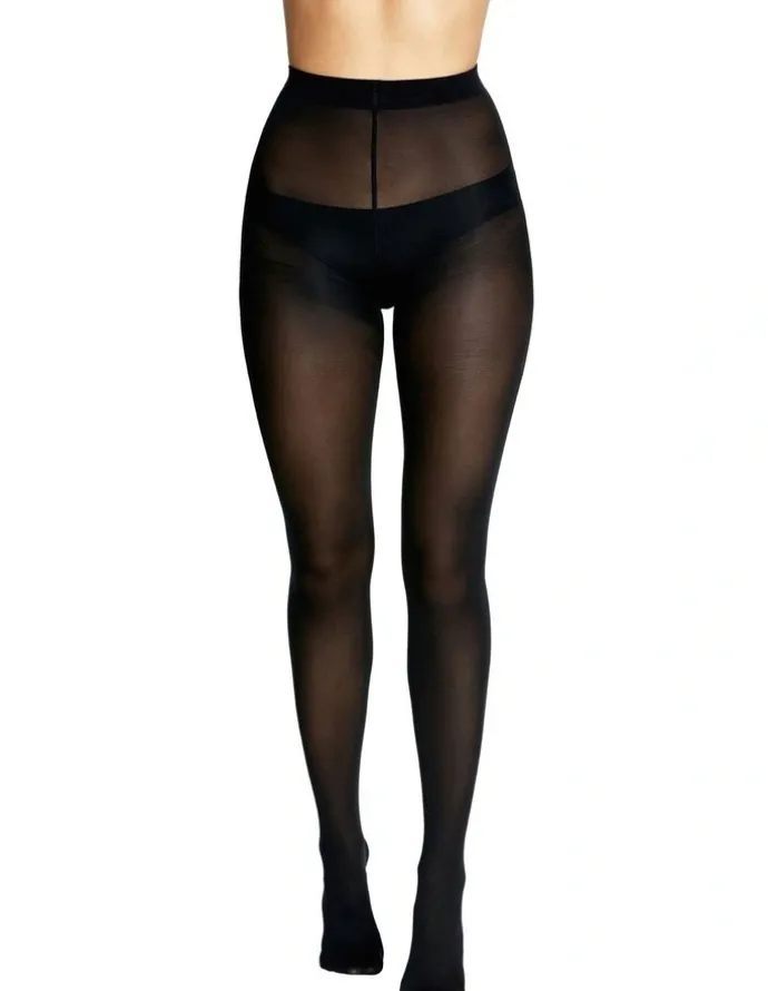 Levante Suede Matte Tights 50D in Nero