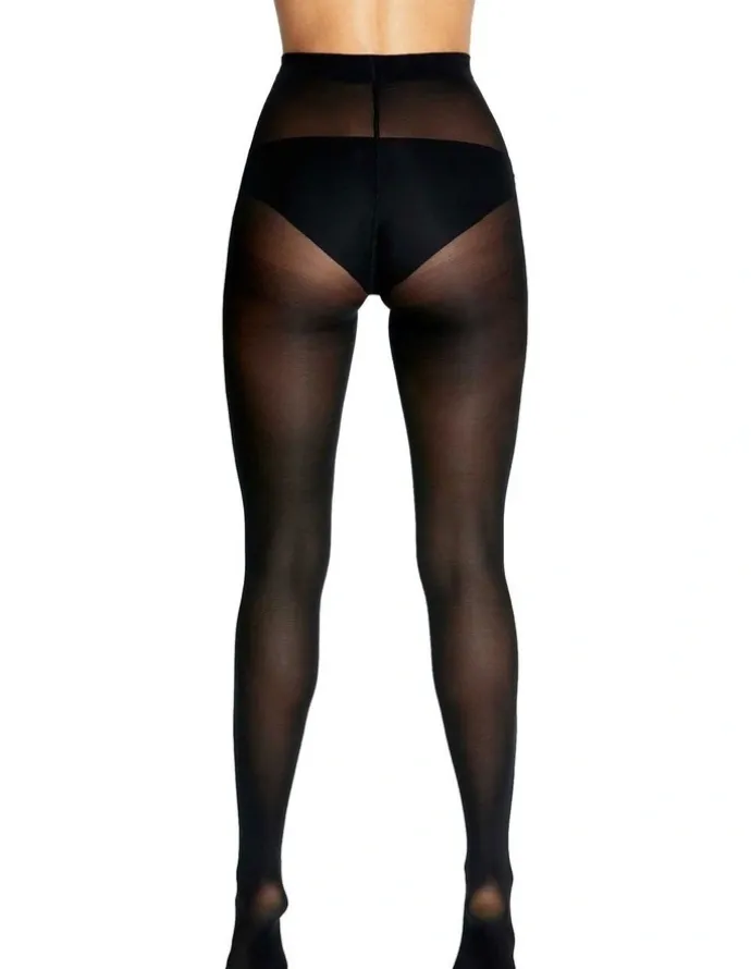 Levante Suede Matte Tights 50D in Nero