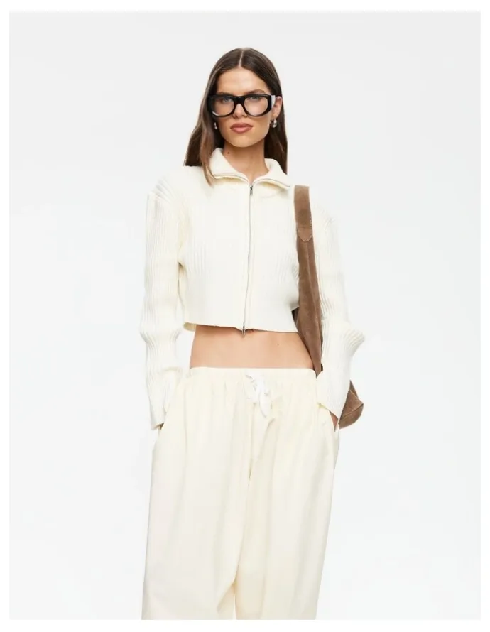 Lioness Priority Knit Cardigan in Cream