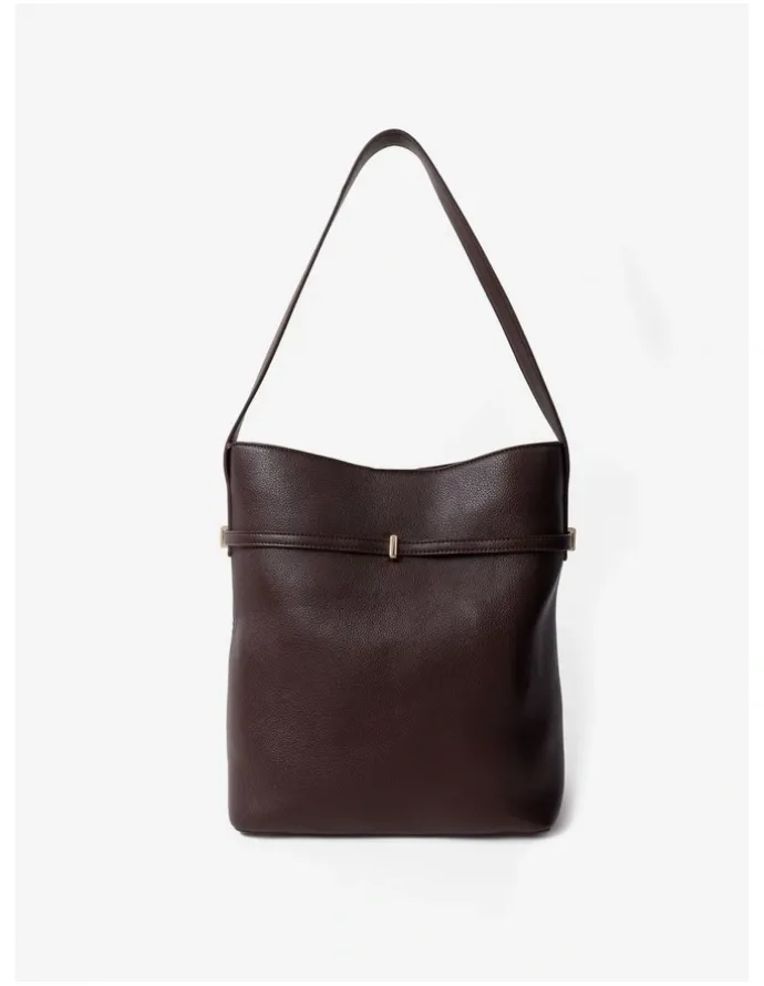 Lustre & Sage Leonie Belt Bucket Bag - Brown