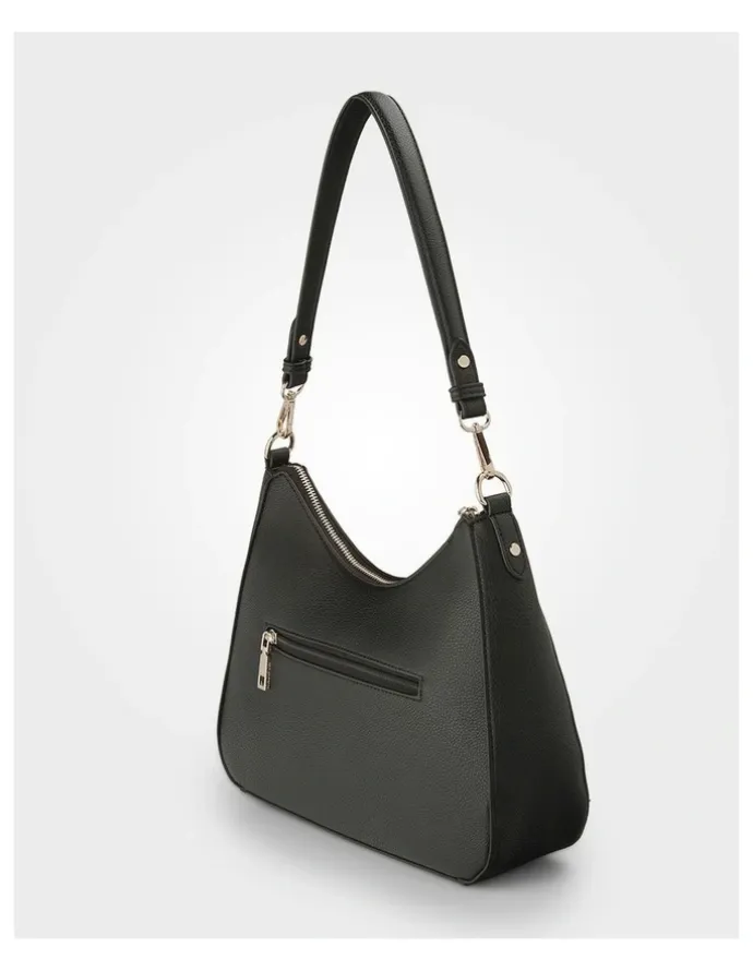Madison Accessories Rory Large Hobo Shoulder Bag in Black
