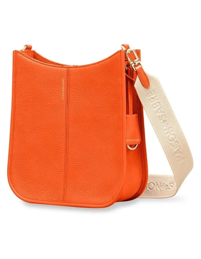 MAISON de SABRÉ The Leather Saddle Bag in Manhattan Orange