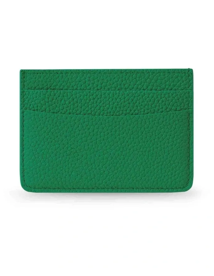 MAISON de SABRÉ The Leather Card Holder in Emerald Green