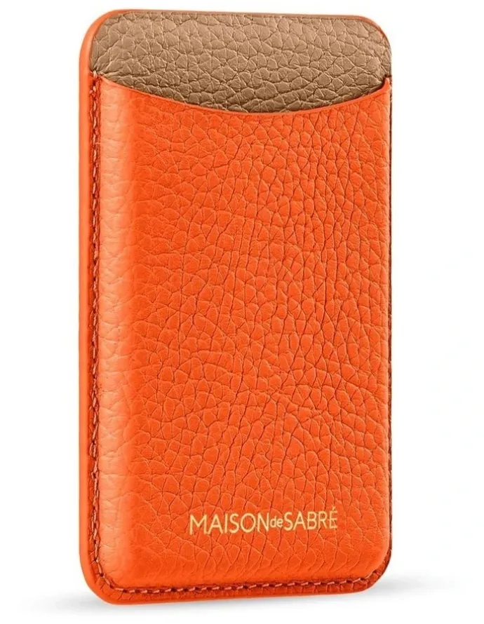 MAISON de SABRÉ The MagSafe Wallet in Manhattan Sandstone