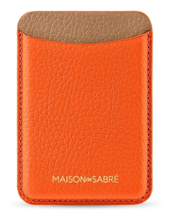 MAISON de SABRÉ The MagSafe Wallet in Manhattan Sandstone