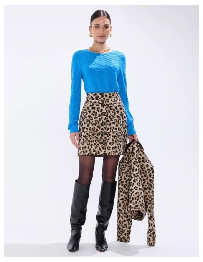 Marcs Siren Shimmer Knit in Bright Blue