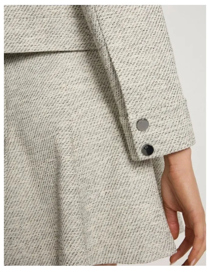 Marcs So Little Time Tweed Jacket in Ivory Multi